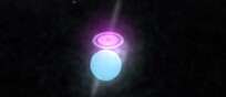 Rappresentazione artistica del sistema binario Cygnus-3 composto da una stella e un buco nero (fonte: Nasa)